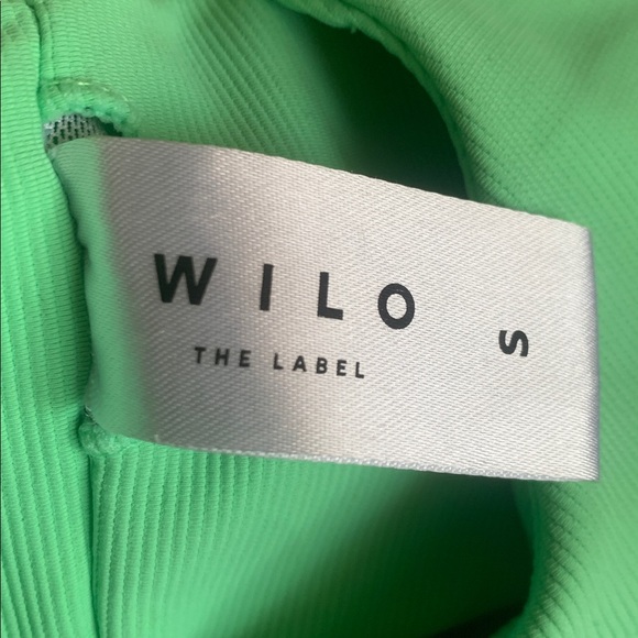 Wilo The Label Australia Ribbed Scoop Sports Bra In Neon Apple Size Small - Picture 4 of 4